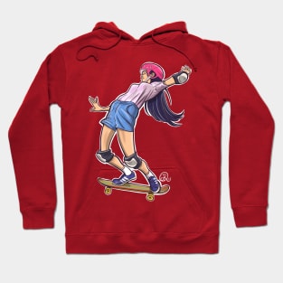 Skate Girl Imbalance Hoodie